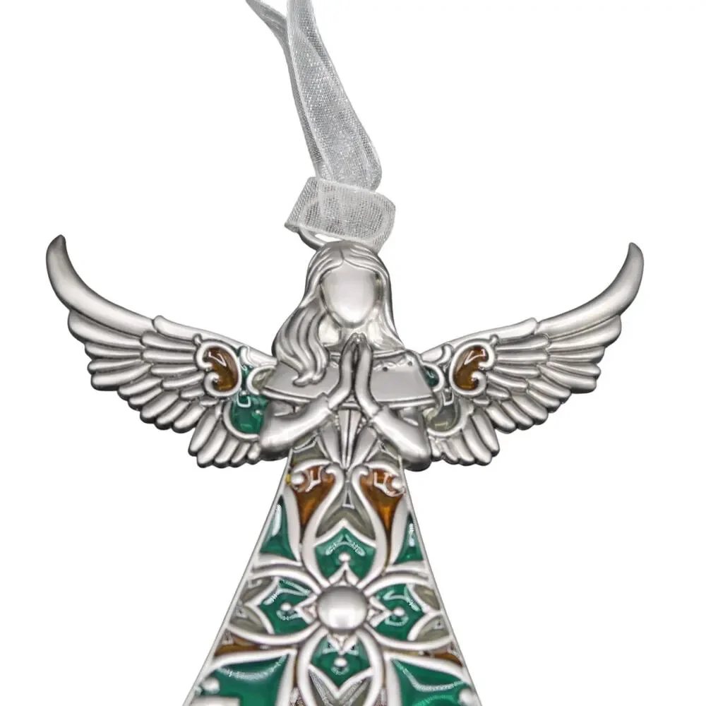Ganz You Give My Heart Wings Guardian Angel Ornament Metal 3.5 in